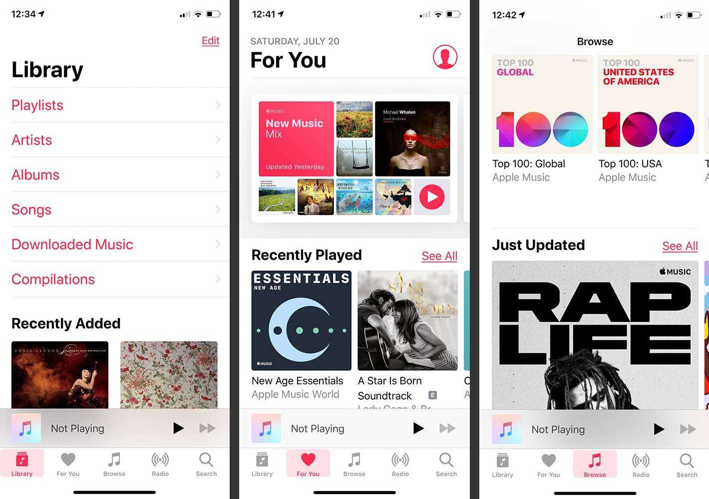 Apple music top. Apple Music приложение. Apple Music Интерфейс. Экран приложения музыка. Apple Music на андроид.