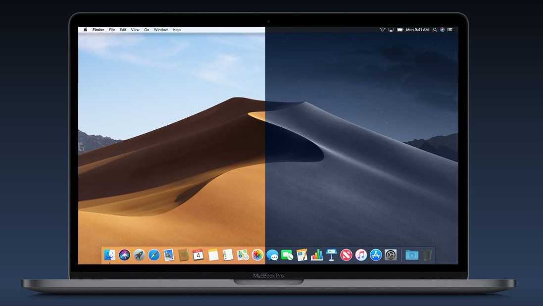 Одно из ключевых визуальных нововведений настольной операционной системы macOS Mojave - это динамические обои рабочего стола Фон сменяется в зависимости от