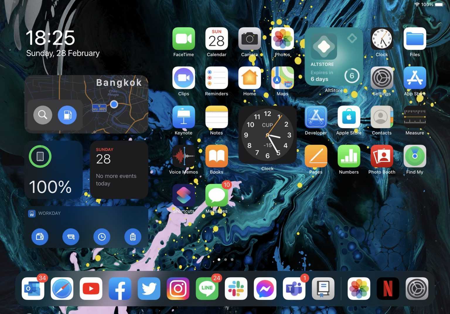 IPAD os виджеты